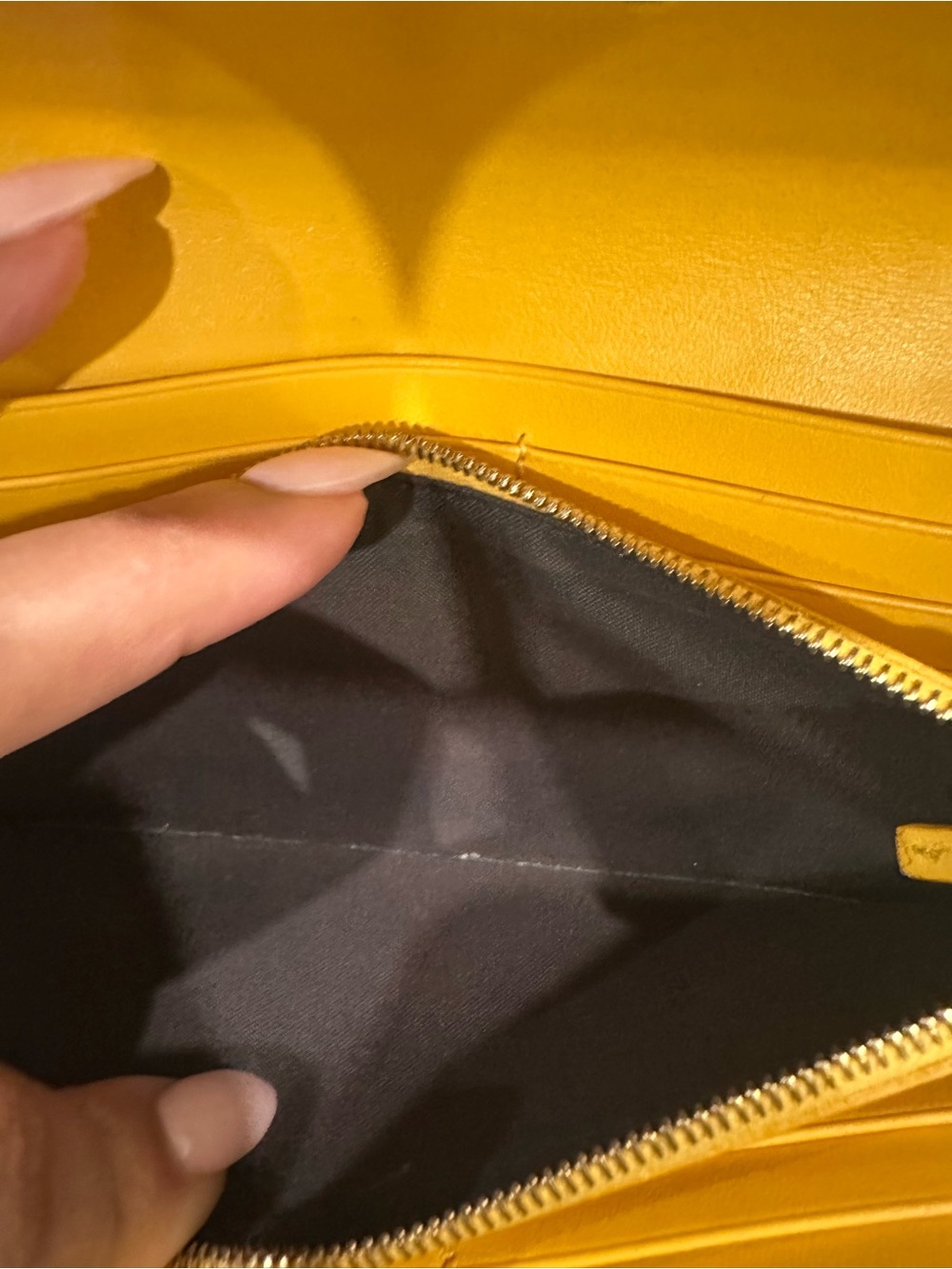 Fendi Roma Yellow Leather Continental Wallet - Picture 10 of 13